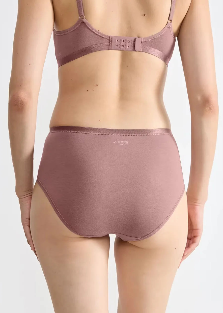 Sloggi Sloggi 3-pack dames Go midi slip - Daily biologisch katoen heup slips