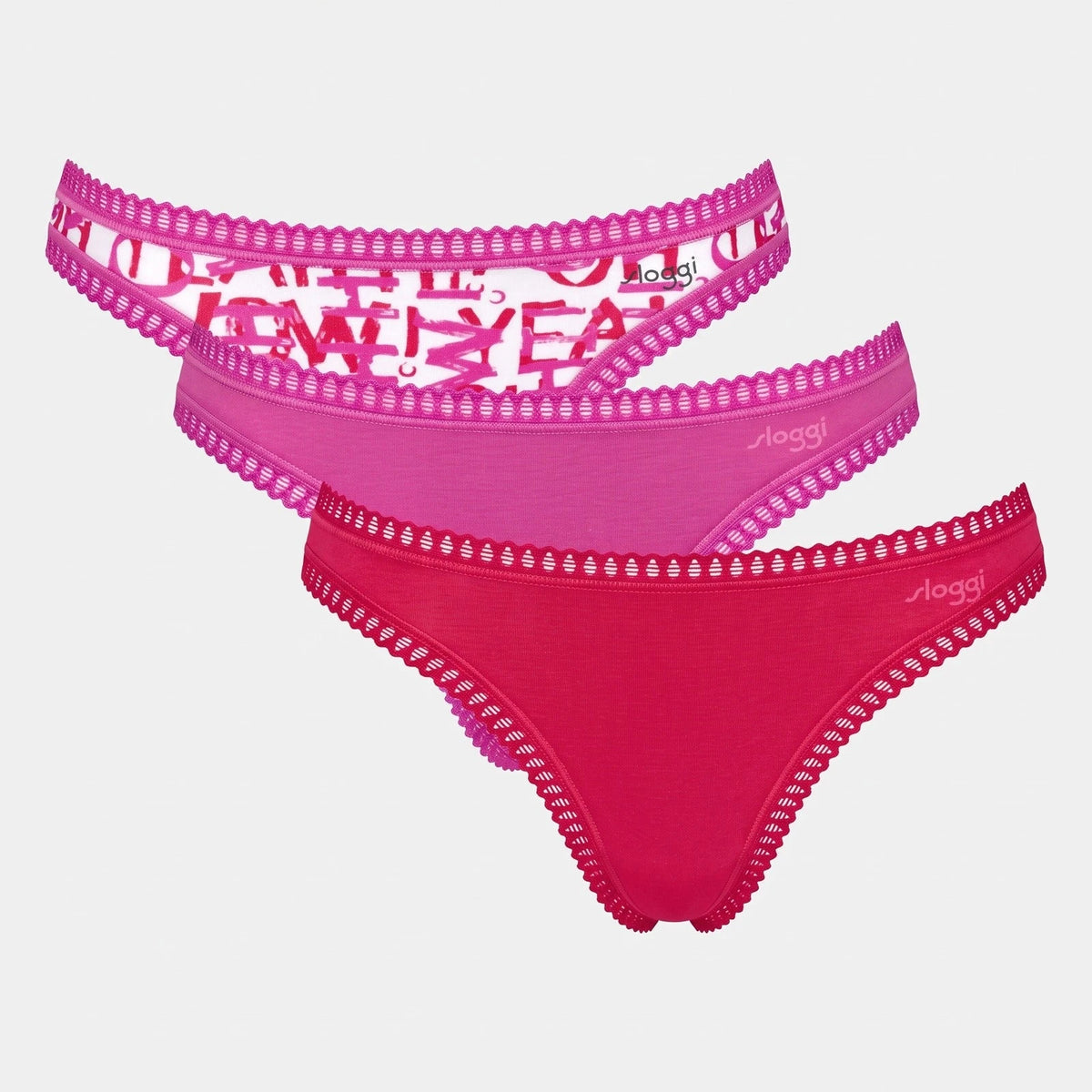 Sloggi Sloggi 3-pack Go Crush string dames