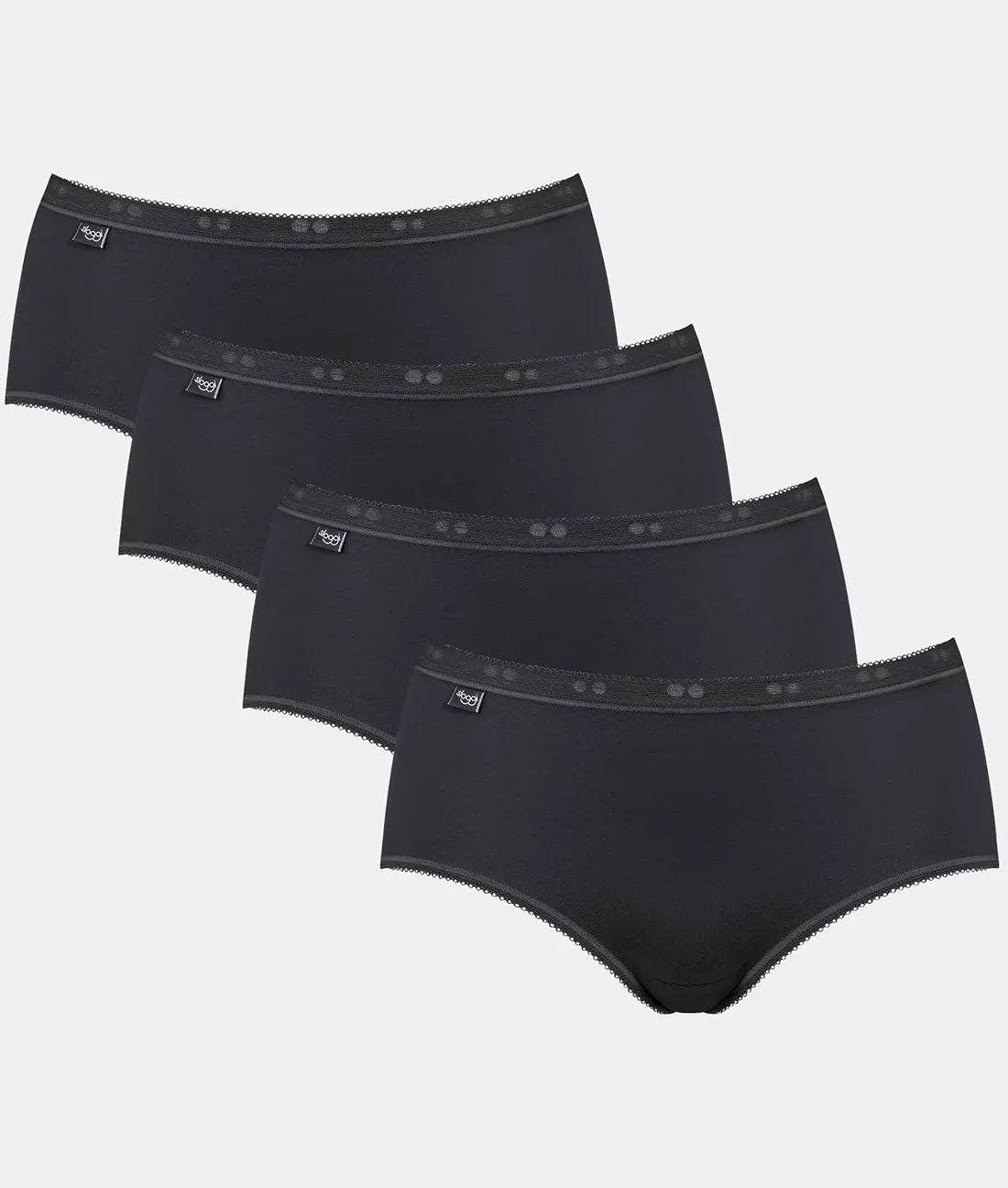 Sloggi Sloggi 4-pack Basic Midi - dames heup slips (3+1 Gratis)