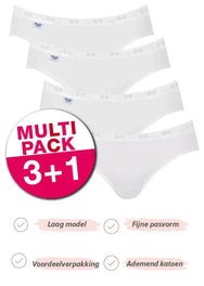 Sloggi Sloggi 4-pack Basic Mini dames slips (3+1 Gratis)