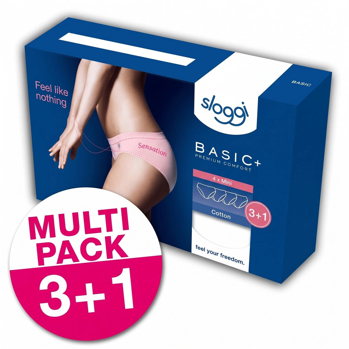 Sloggi Sloggi 4-pack Basic Mini dames slips (3+1 Gratis)