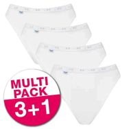 Sloggi Sloggi 4-pack Basic Tai Slips dames - Hoog opgesneden