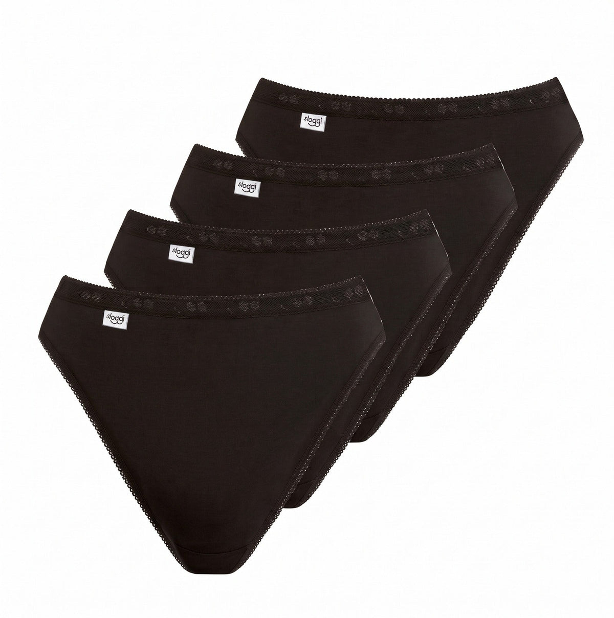 Sloggi Sloggi 4-pack Basic Tai Slips dames - Hoog opgesneden