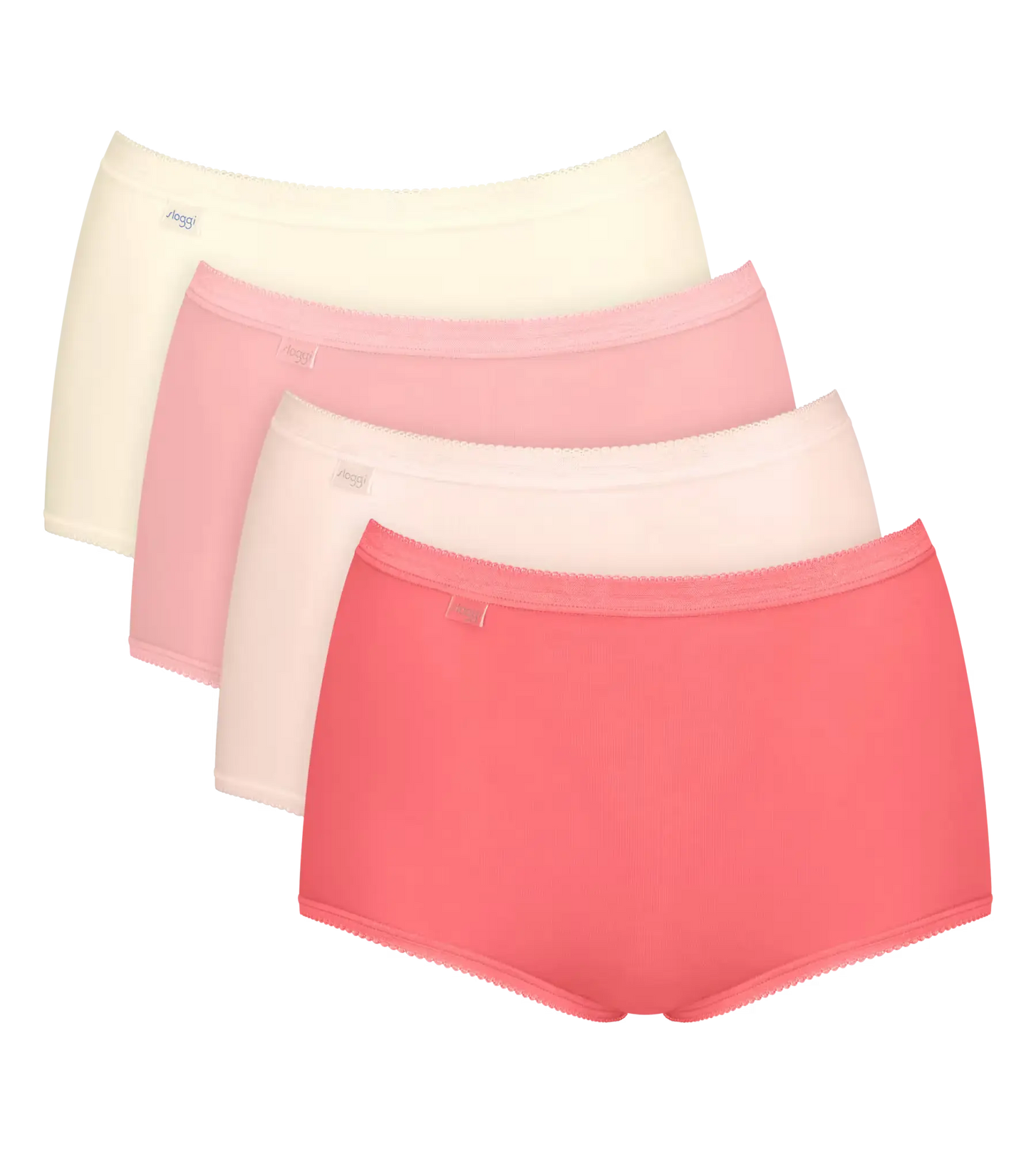 Sloggi Sloggi 4-pack dames Basic Maxi slips - Red Combi
