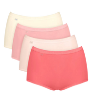 Sloggi Sloggi 4-pack dames Basic Maxi slips - Red Combi