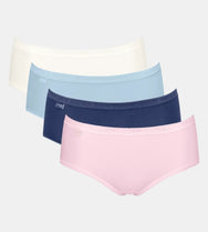 Sloggi Sloggi 4-pack dames Basic Midi slips - Color