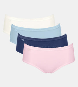 Sloggi Sloggi 4-pack dames Basic Midi slips - Color