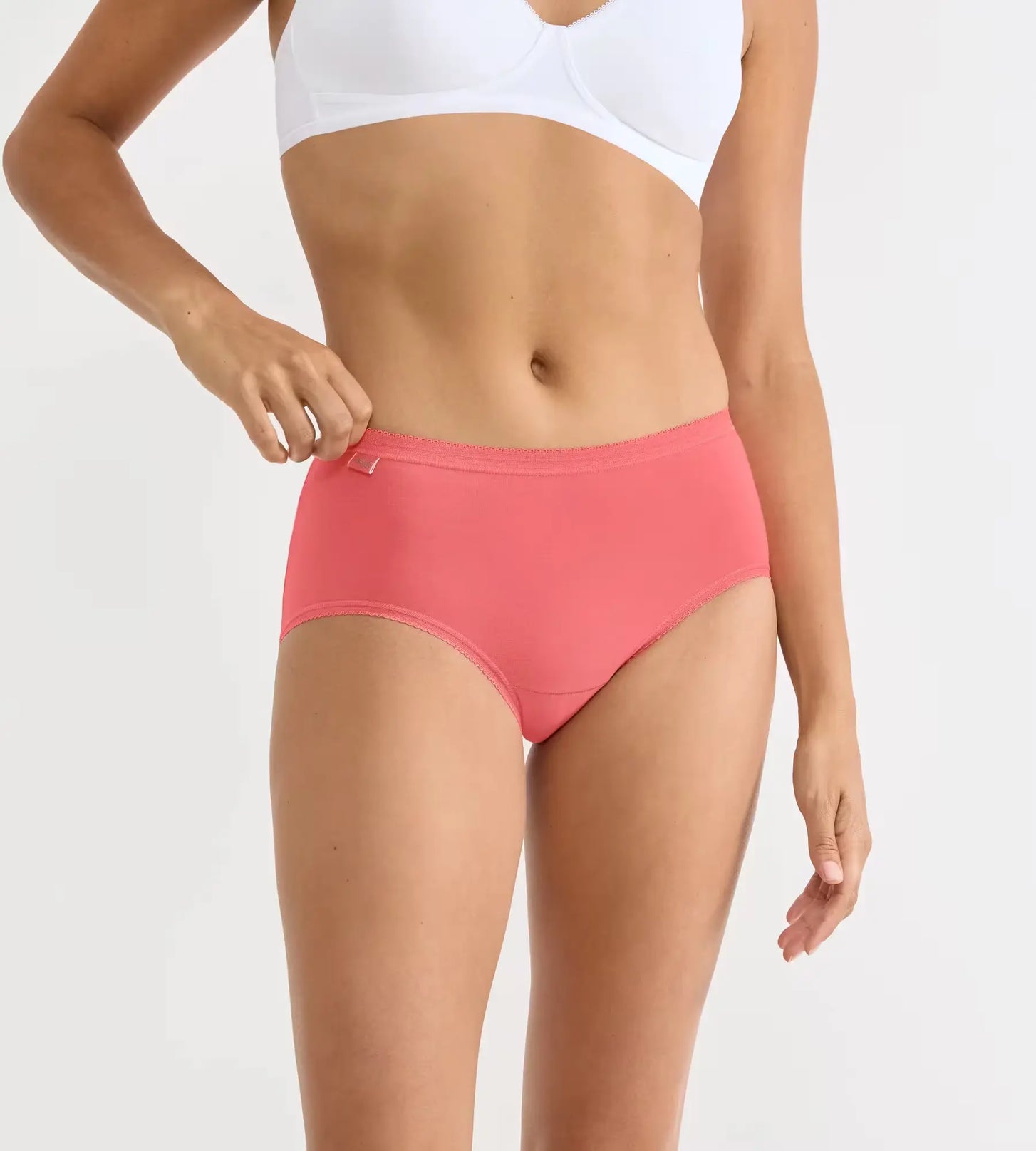 Sloggi Sloggi 4-pack dames Basic Midi slips - Red combi