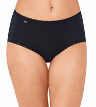 Sloggi Sloggi dames 24/7 kanten midi heup slip - Natural Katoen