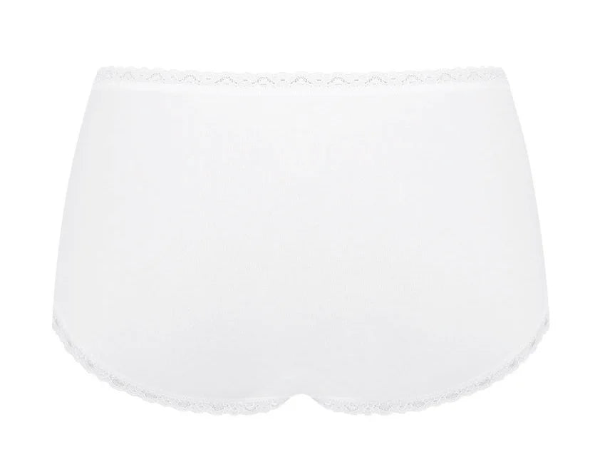 Sloggi Sloggi dames 24/7 kanten midi heup slip - Natural Katoen
