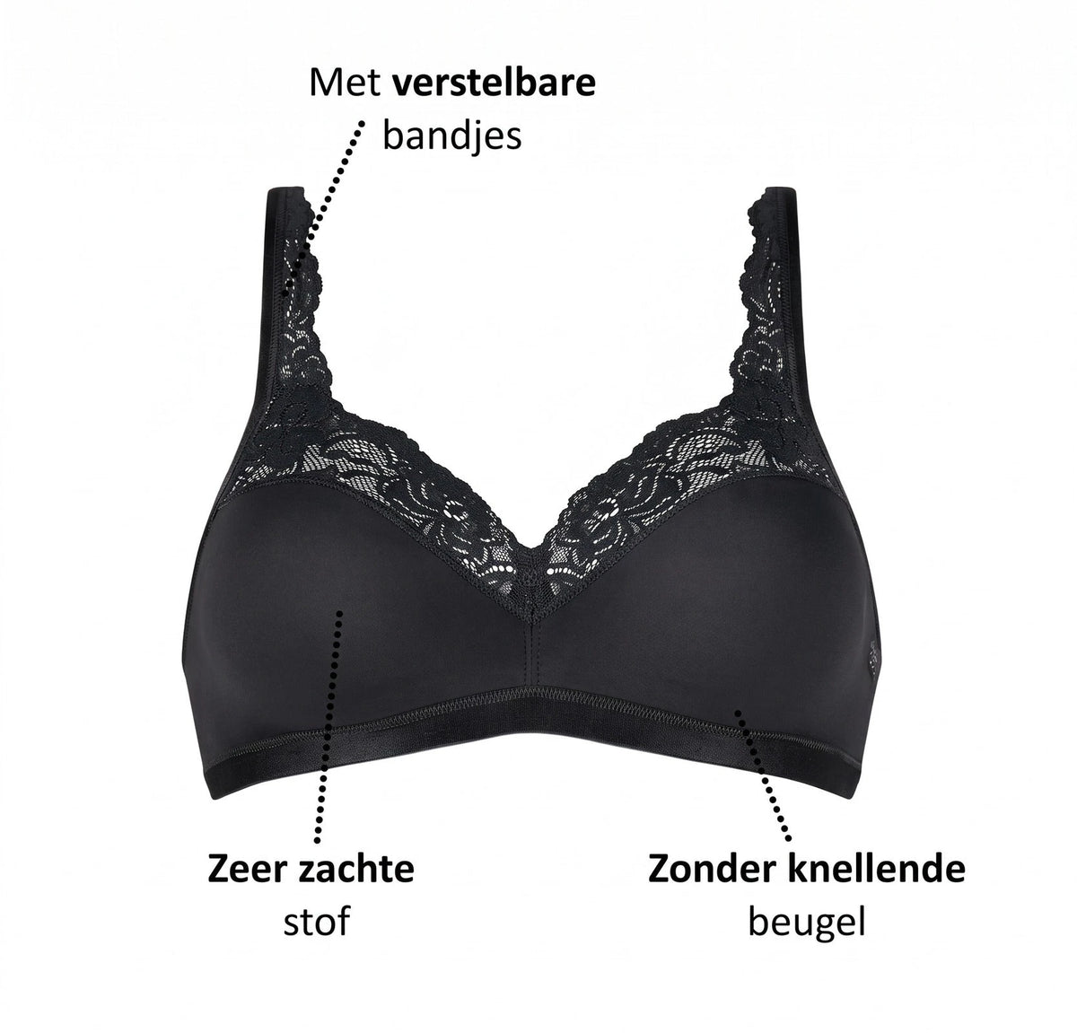 Sloggi Romance soft bh zonder beugel