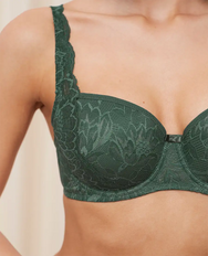 Sloggi TRIUMPH BH Amourette Charm T WHP01 - Smoky green
