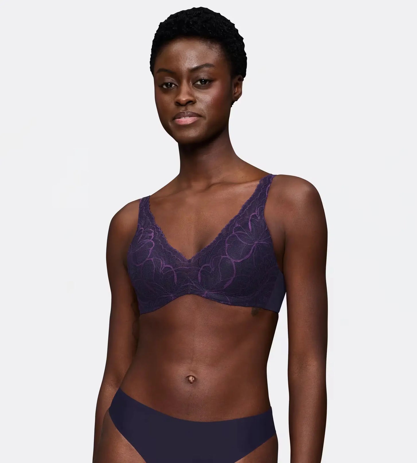 Sloggi Triumph BH Body Make-up Illusion Lace - Blauw