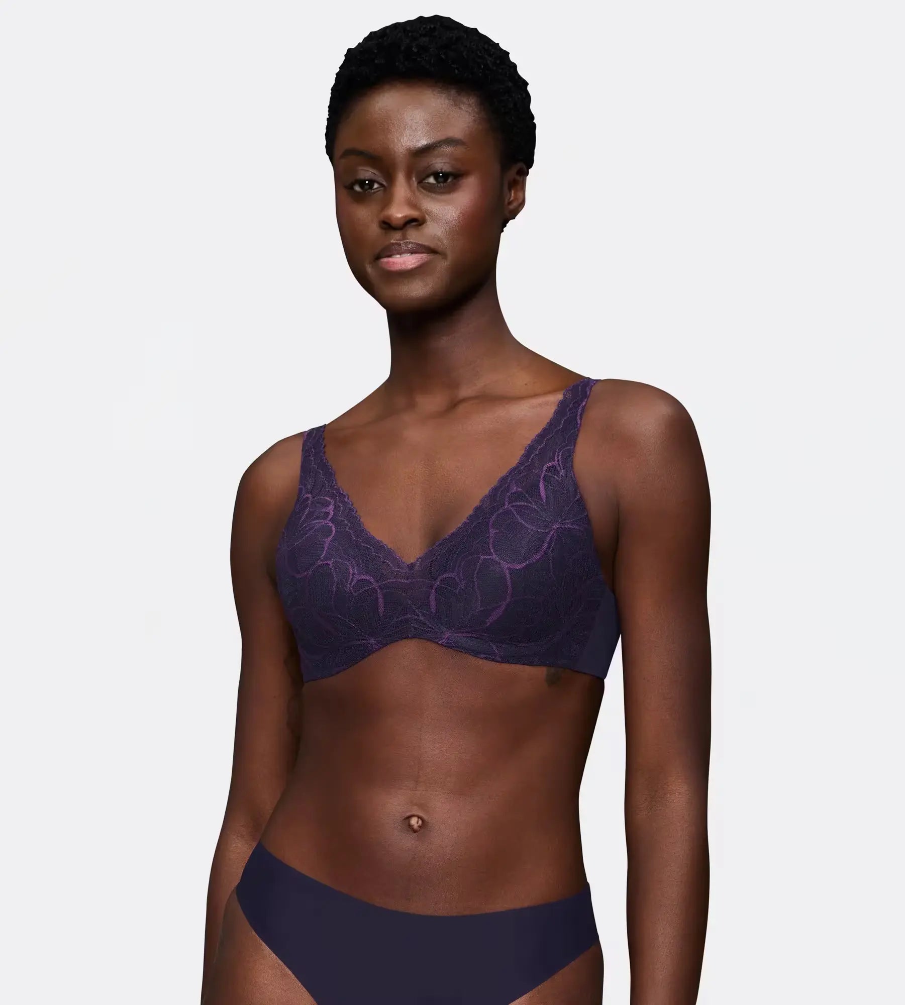 Sloggi Triumph BH Body Make-up Illusion Lace - Blauw