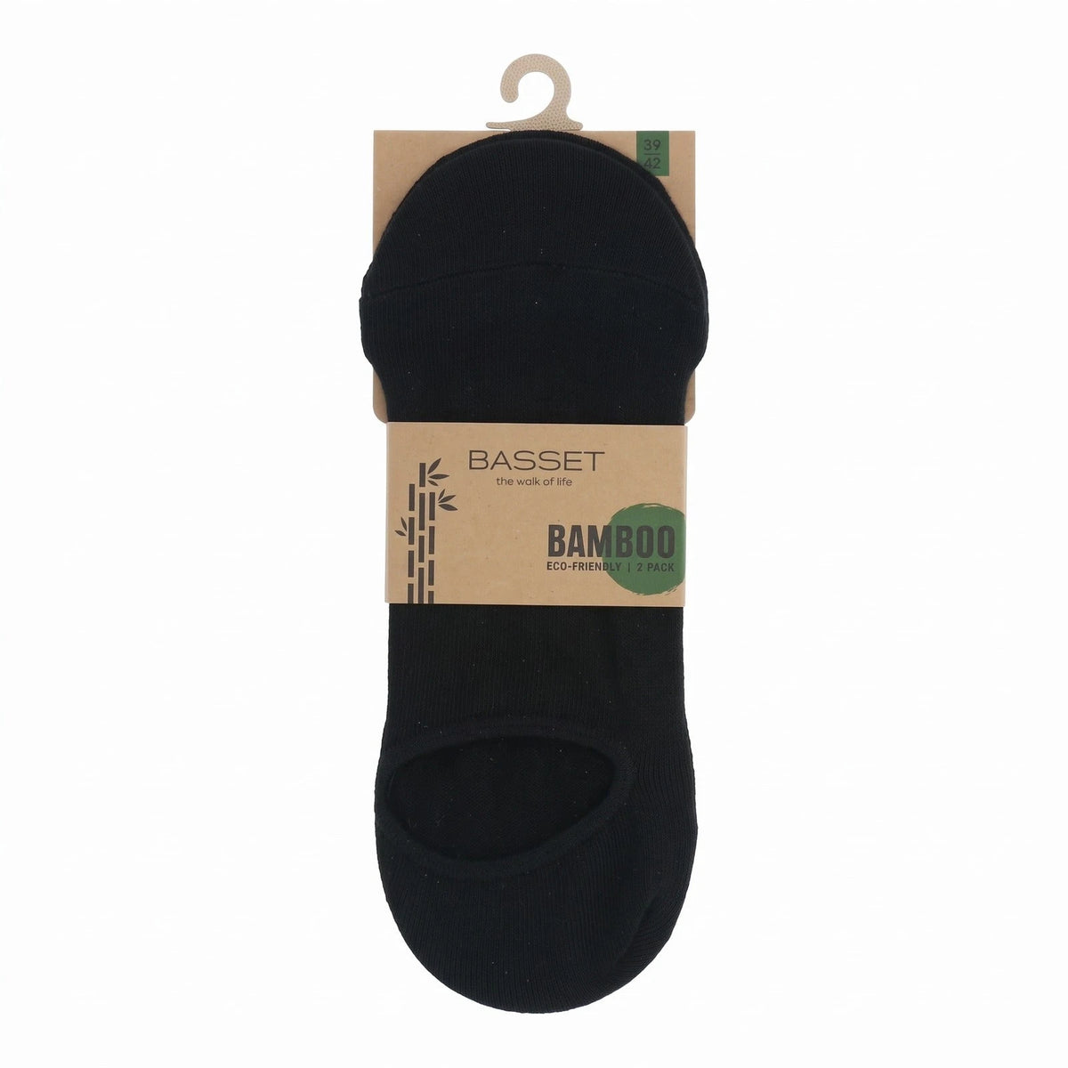 Sockshouse Basset 2-paar onzichtbare Footies bamboe sokken