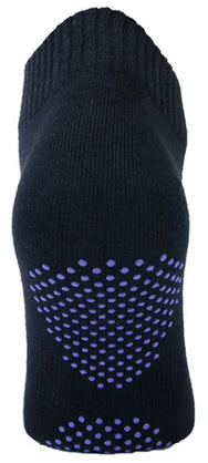 Sockshouse Basset Dames Yoga sok met antislip zwart