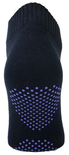 Sockshouse Basset Dames Yoga sok met antislip zwart