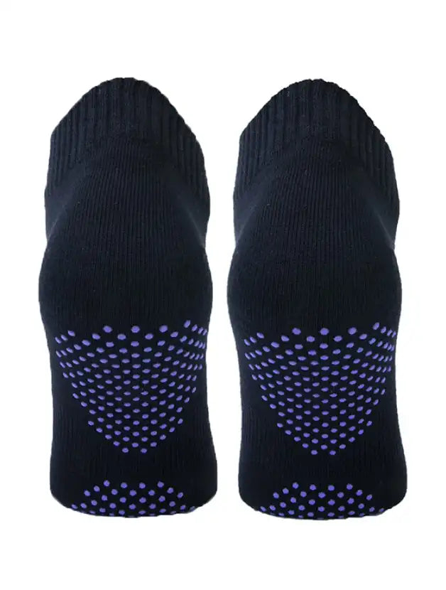 Sockshouse Basset Dames Yoga sok met antislip zwart