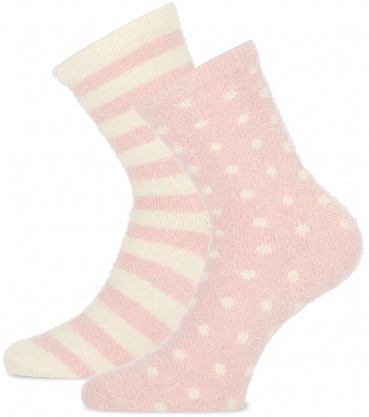 Sockshouse Basset homesocks 2-pack - Fluffy Fleece Huissokken Dots