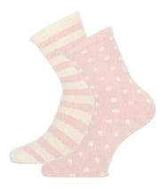 Sockshouse Basset homesocks 2-pack - Fluffy Fleece Huissokken Dots