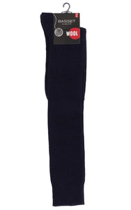 Sockshouse Basset kniekous wol heren - zwart