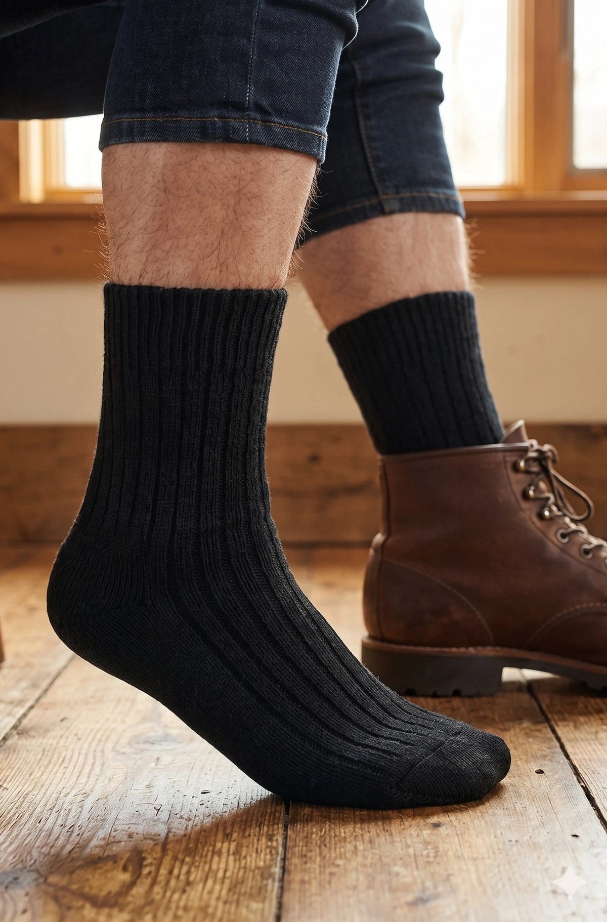 Sockshouse Hertex Dikke wollen sokken - gebreide sokken - 50% Wol