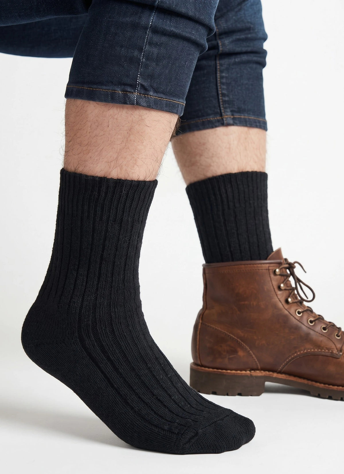Sockshouse Hertex Dikke wollen sokken - gebreide sokken - 50% Wol