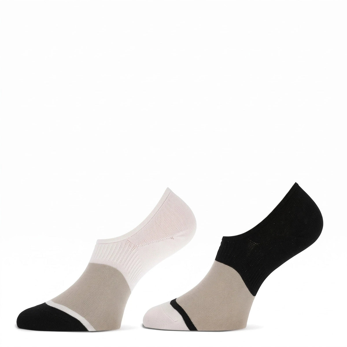 Beige | voor | Vooraanzicht, beige – Marcmarcs 2-paar dames footies - Livia