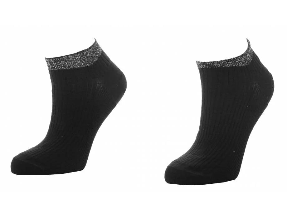 Sockshouse Marcmarcs 2 paar korte sneaker sokken - Glitter