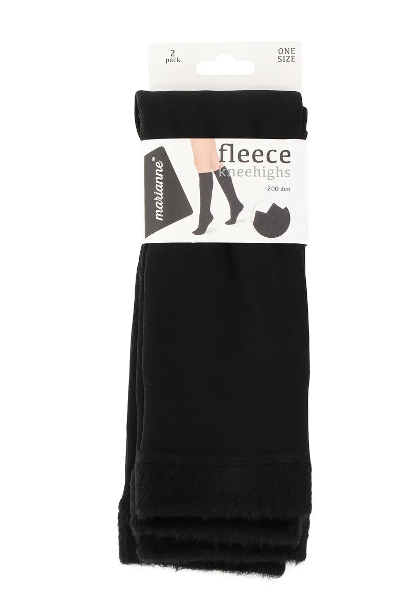 Sockshouse Marianne 2-paar fleece kniekous dames - Warme kniekous