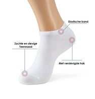 Sockshouse Primair 10-paar Sneaker sokken katoen - Dames & heren
