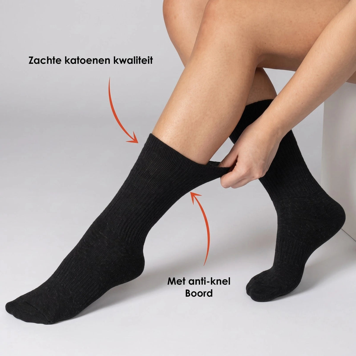 Sockshouse Primair 3-paar sokken - Anti knel boord - Diabetes sokken