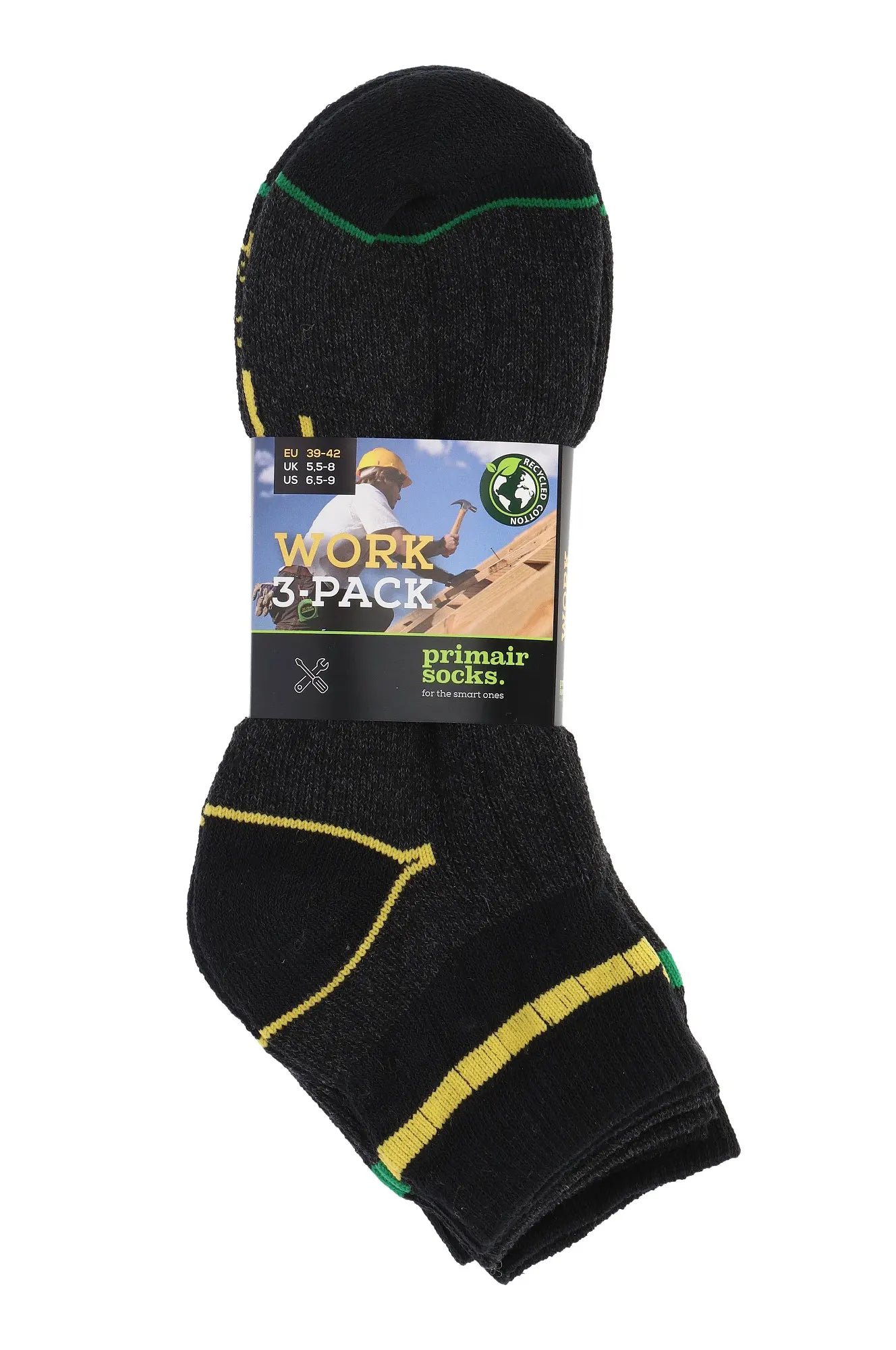 Sockshouse Primair 3-paar Werksokken - Quarter - Work