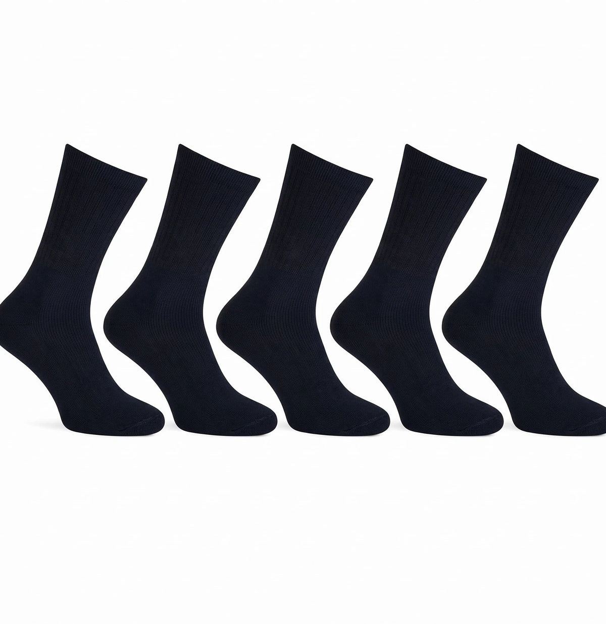 Sockshouse Primair 5-paar heren sport sokken - Katoen - Zwart & wit