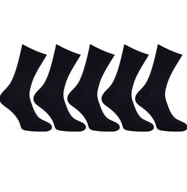 Sockshouse Primair 5-paar heren sport sokken - Katoen - Zwart & wit