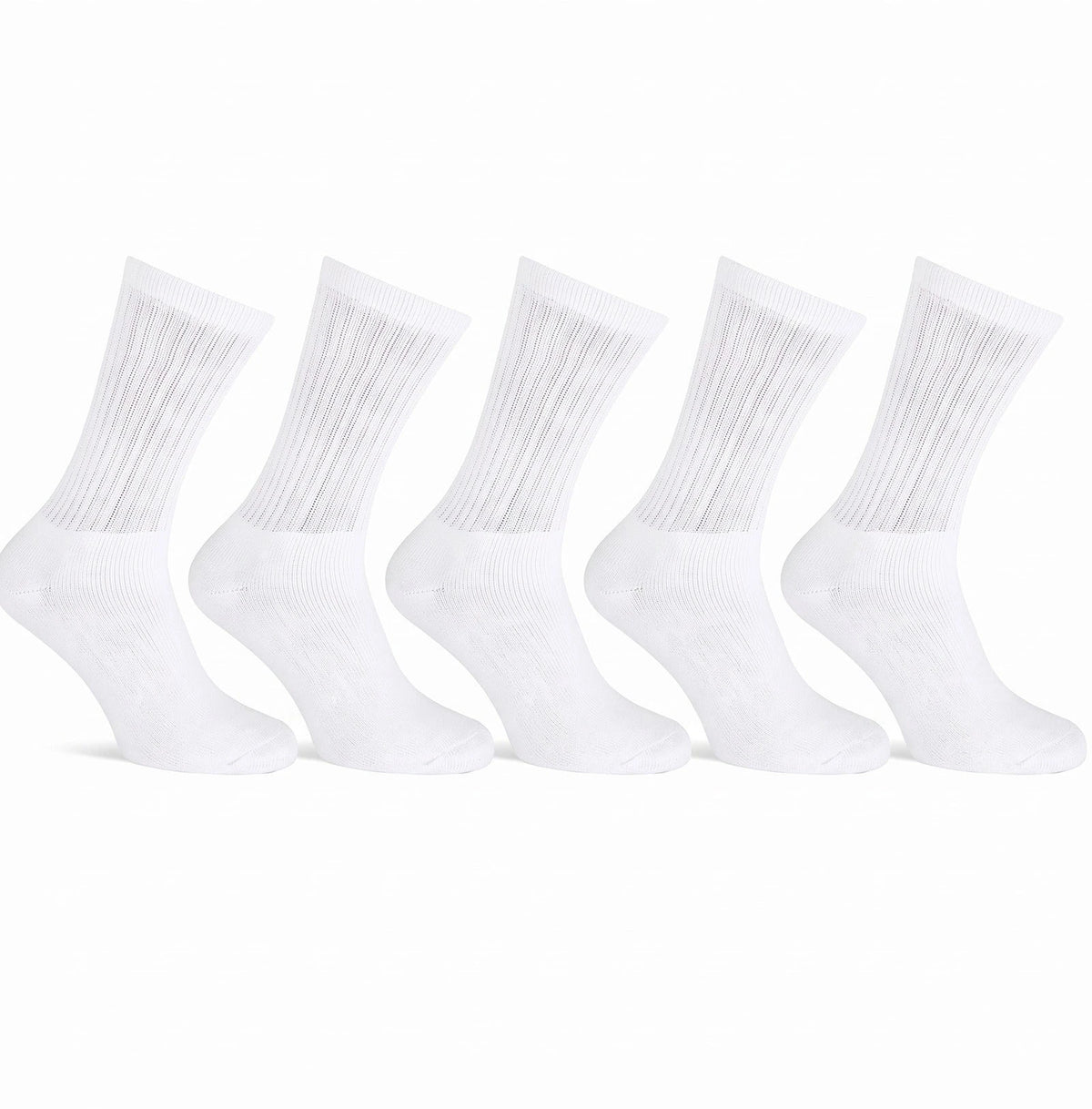 Sockshouse Primair 5-paar heren sport sokken - Katoen - Zwart & wit