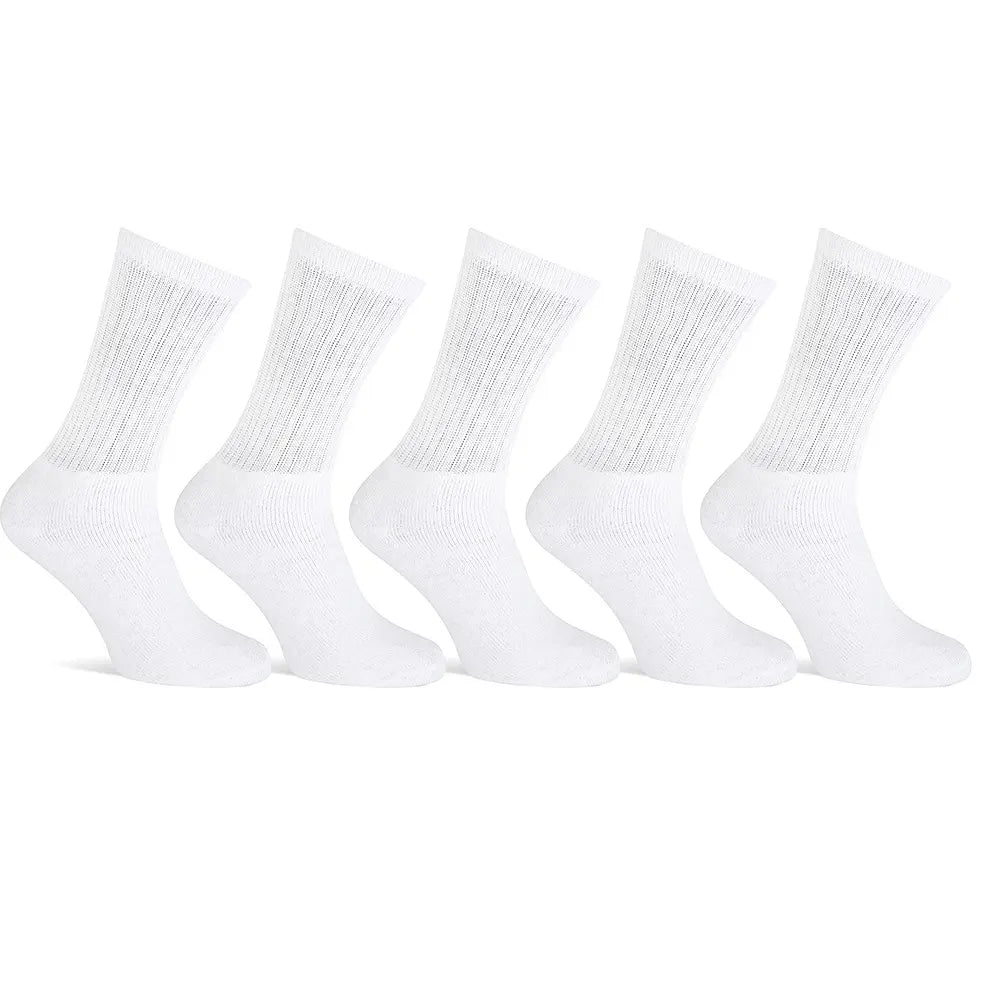 Sockshouse Primair 5-paar heren sport sokken - Katoen - Zwart & wit