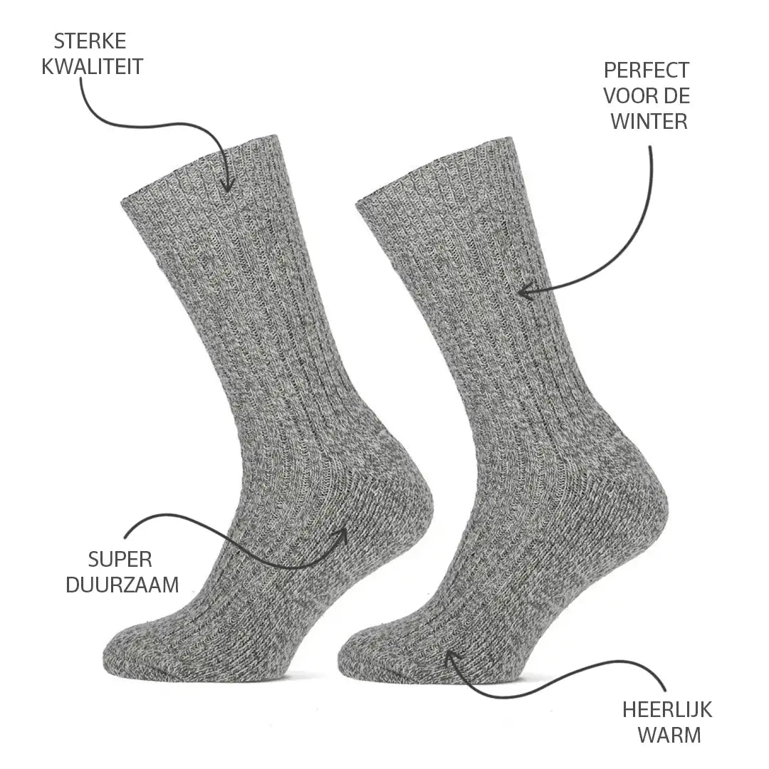 Sockshouse Stapp 2-paar geitenwollen sokken