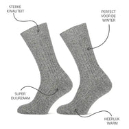 Sockshouse Stapp 2-paar geitenwollen sokken