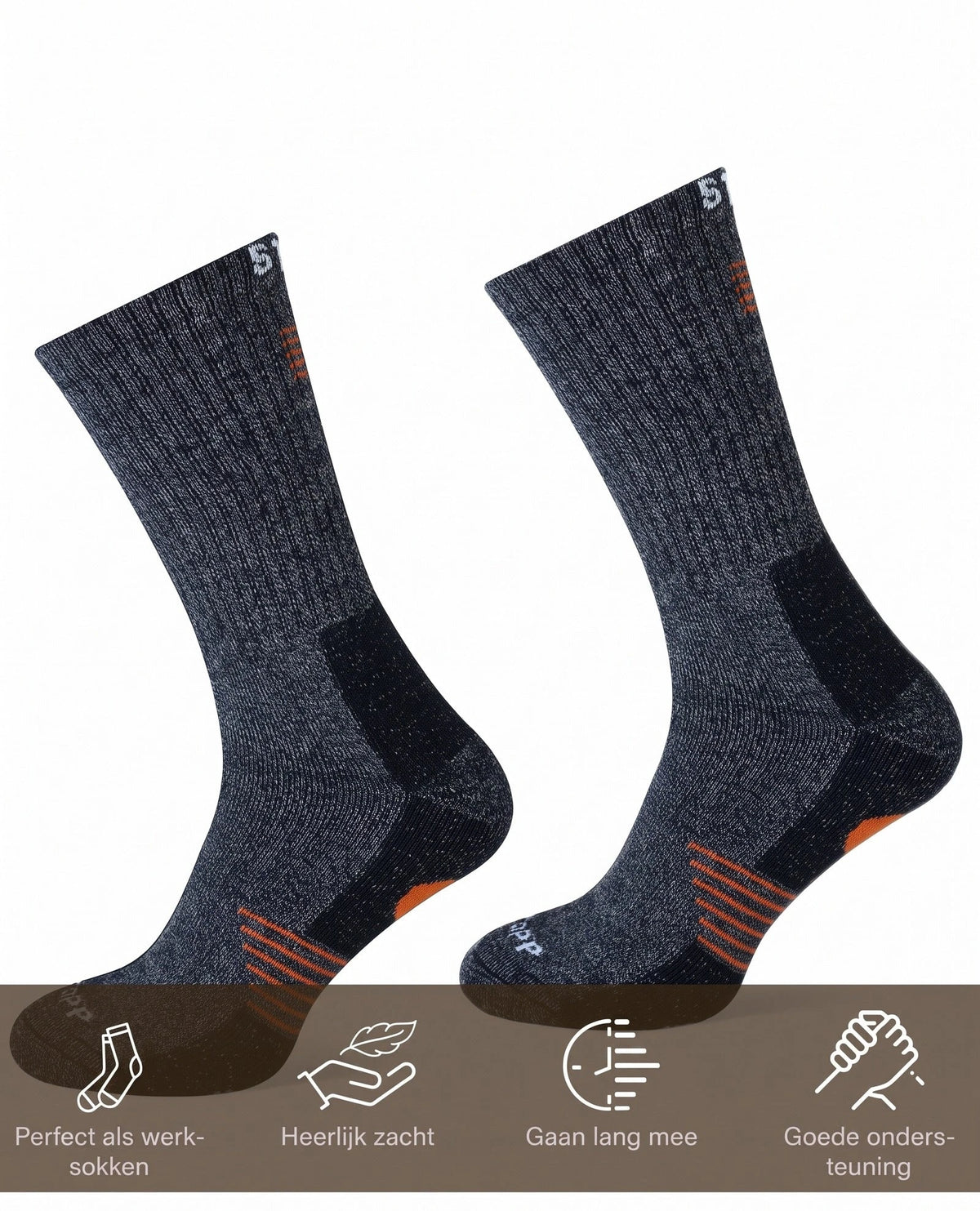 Sockshouse Stapp Bamboe werksokken Techno