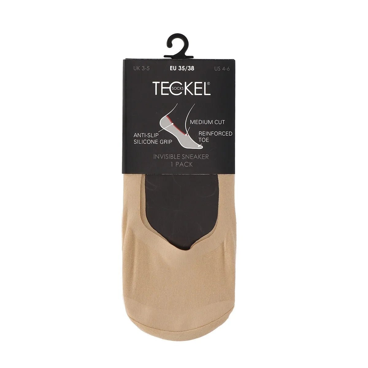 Sockshouse Teckel 1-paar onzichtbare Footies - siliconen randje
