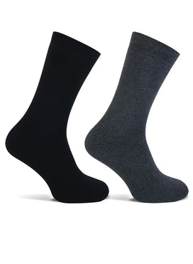 Sockshouse Teckel 2-paar Badstof sokken - Geheel badstof
