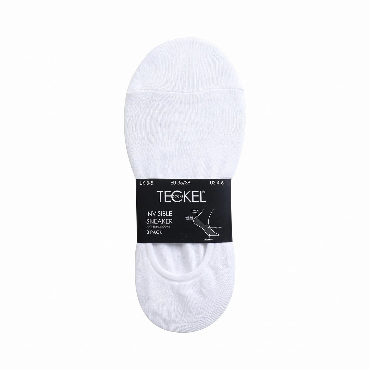Sockshouse Teckel - 3-pack No Show invisible sokken - Footies