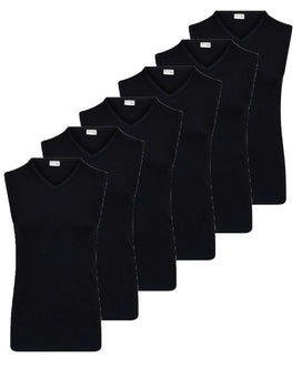Stellaard Beeren 6 stuks heren mouwloze shirts 100% katoen