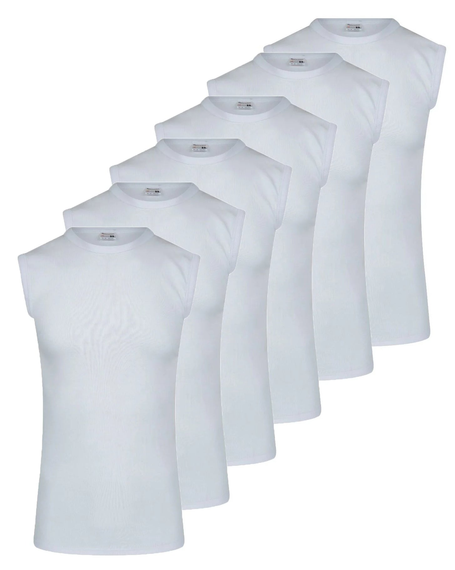 Stellaard Beeren 6 stuks heren mouwloze shirts 100% katoen