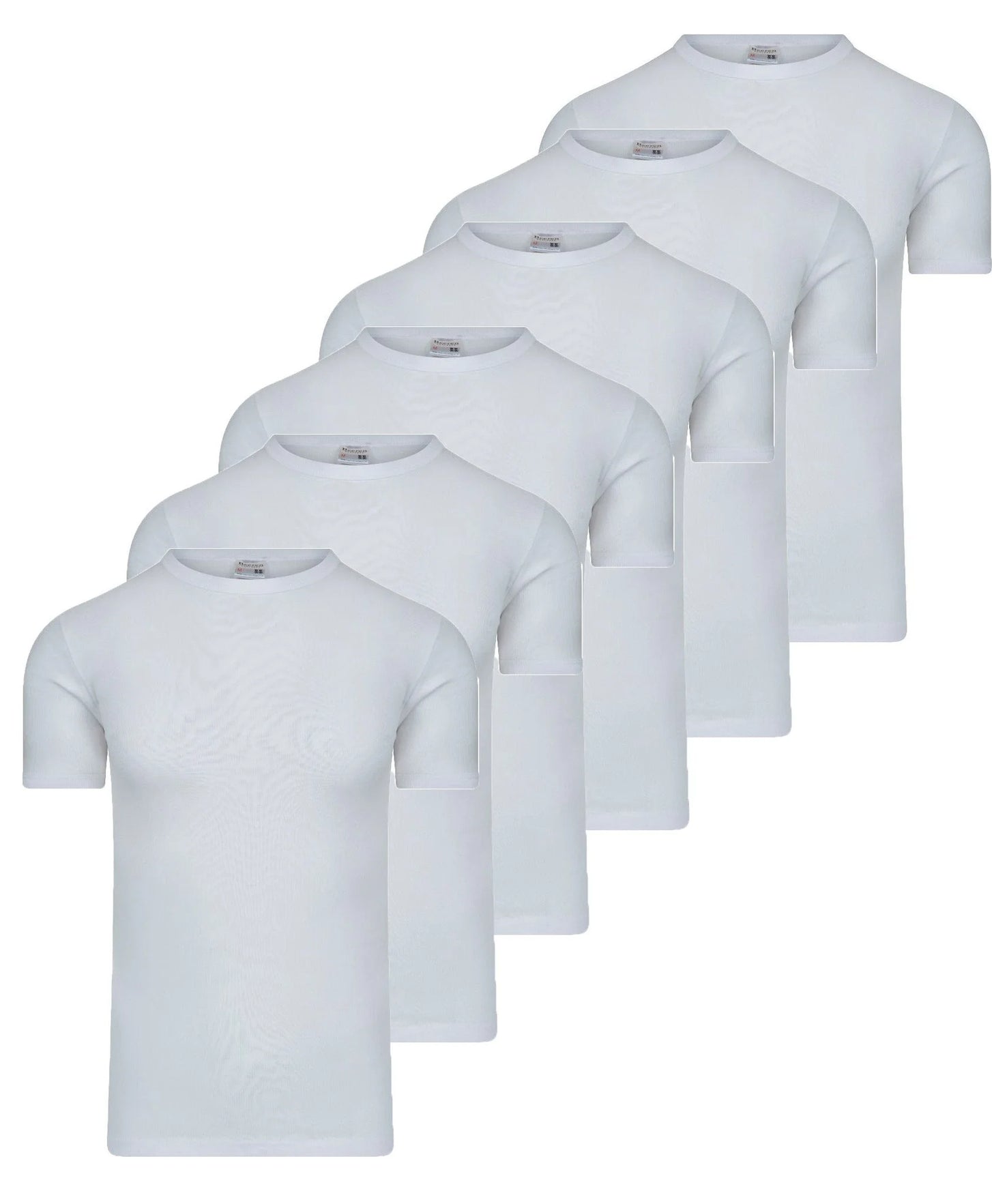 Stellaard Beeren 6 stuks ondershirts / T-shirts heren - Ronde hals