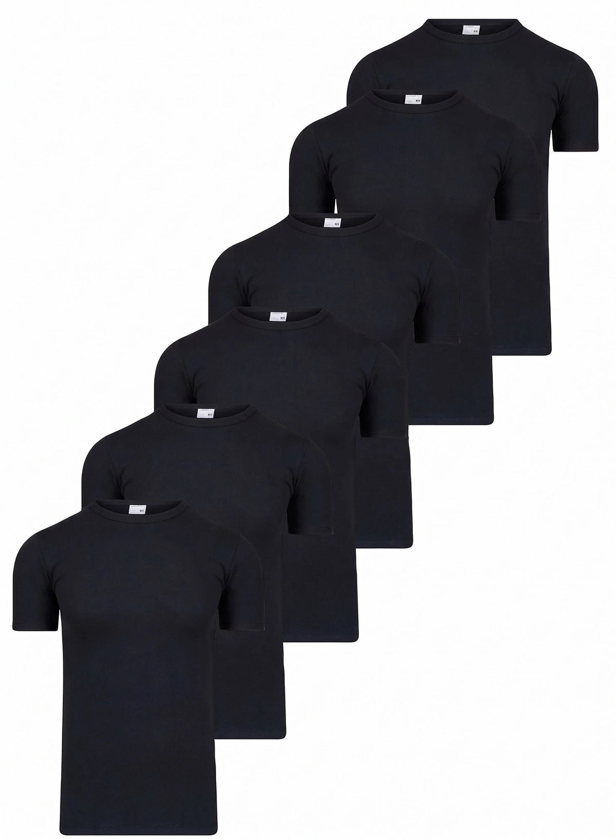 Stellaard Beeren 6 stuks ondershirts / T-shirts heren - Ronde hals