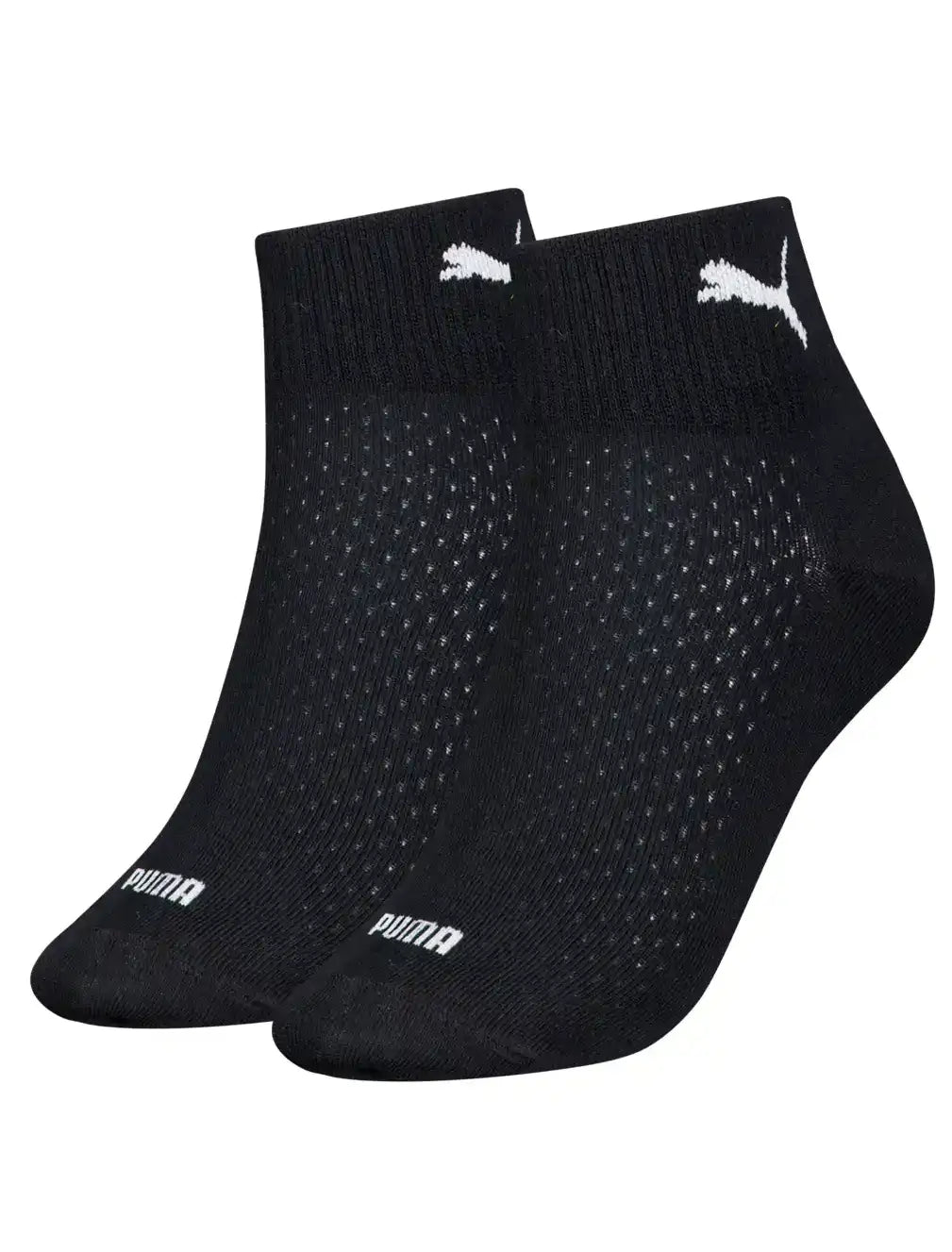 Stichd Puma 2-paar ademende Quarter sneakersokken dames - Mesh