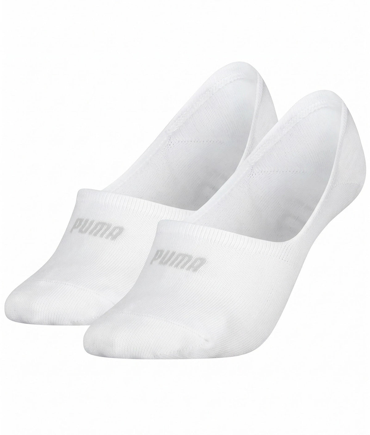 Wit | voor | Puma 2-paar dames sokken - Mesh Footies, wit, vooraanzicht