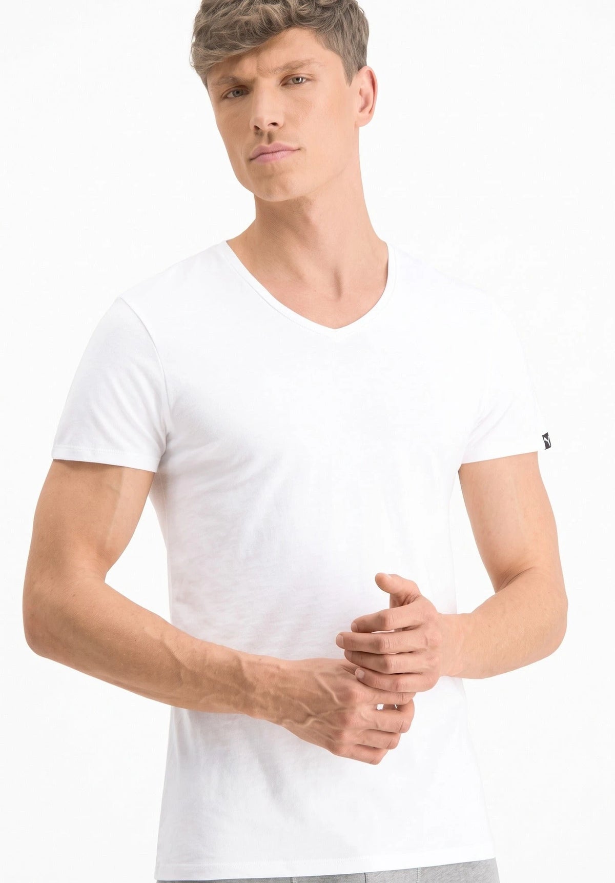 Stichd Puma 2-pack heren basic ondershirts - V-hals